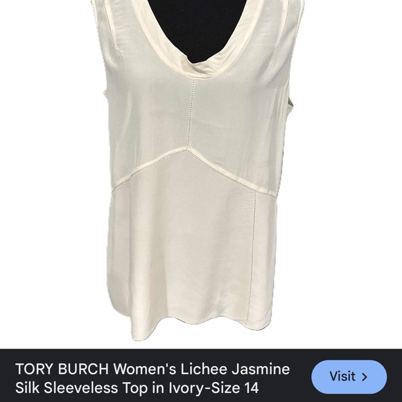 Tory Burch Lichee Jasmine Silk Blouse - Picture 6 of 8